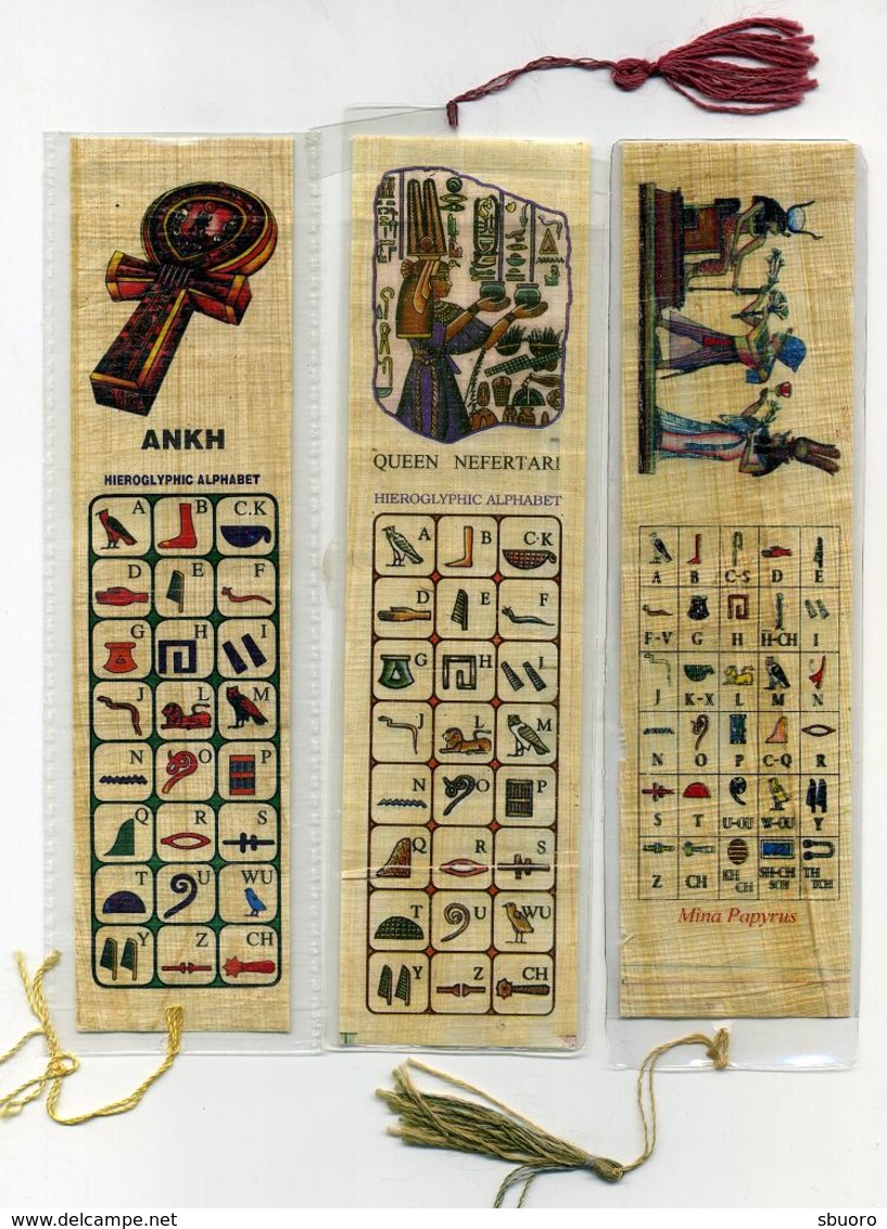 Lot De 14 Marque-page Thème Egypte Dont 10 Papyrus (4 Images) - Marque-Pages
