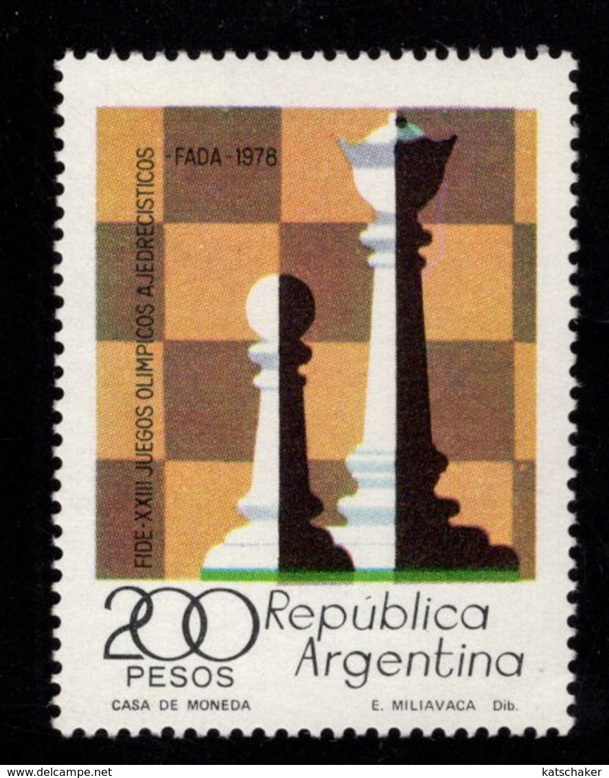 604719094 ARGENTINA  SCHAAK CHESS SCHACH ECHEC  SCOTT 1200 - Ungebraucht