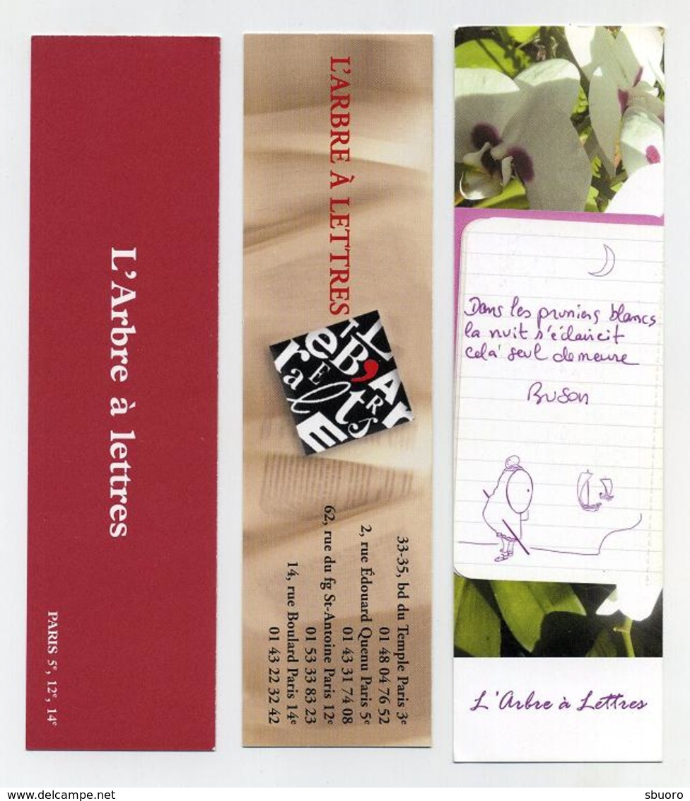 Lot De 10 Marque-page L'arbre à Lettres (3 Images) - Marque-Pages