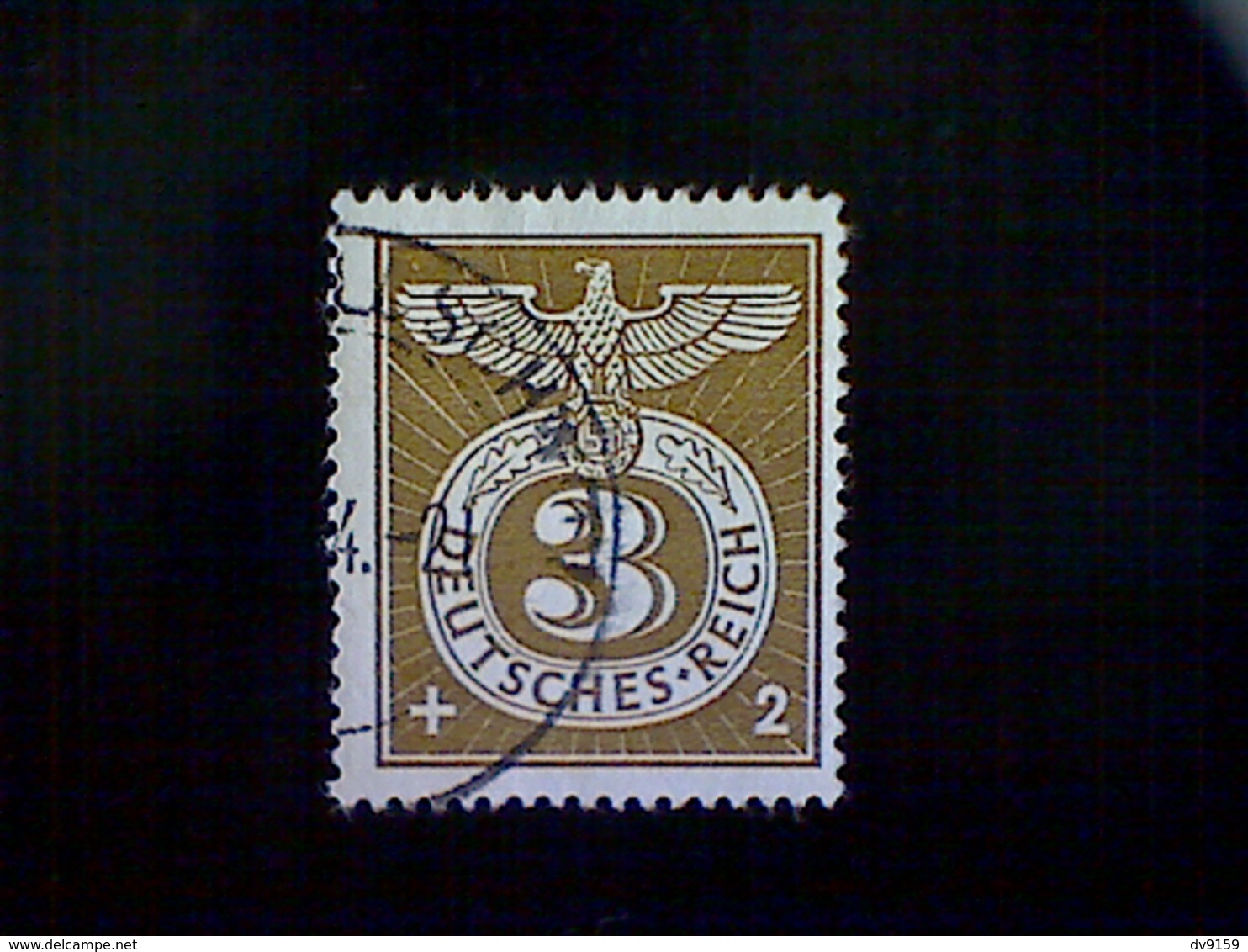 Germany, Scott #B217, Used (o), 1943 Semi-postal, Nazi Emblem, (3+2)pfs, Olive Bister - Used Stamps