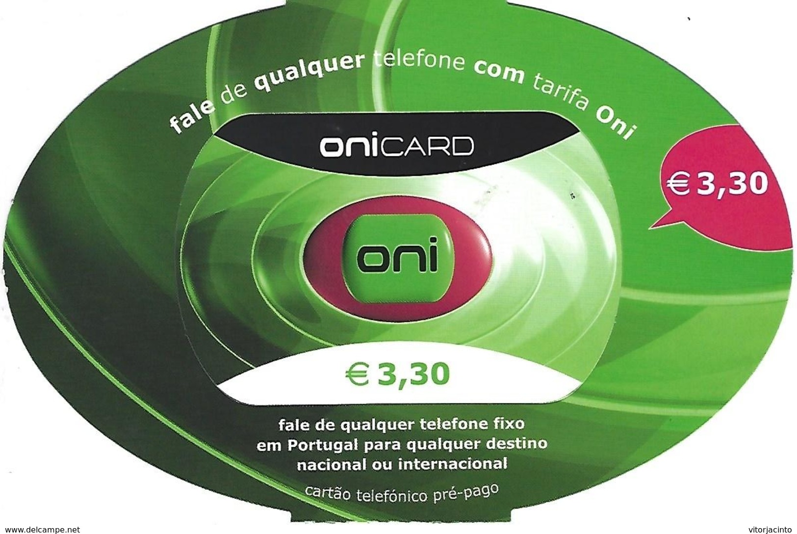 ONICARD €3,30 - (Not Used) - Portugal - Portugal