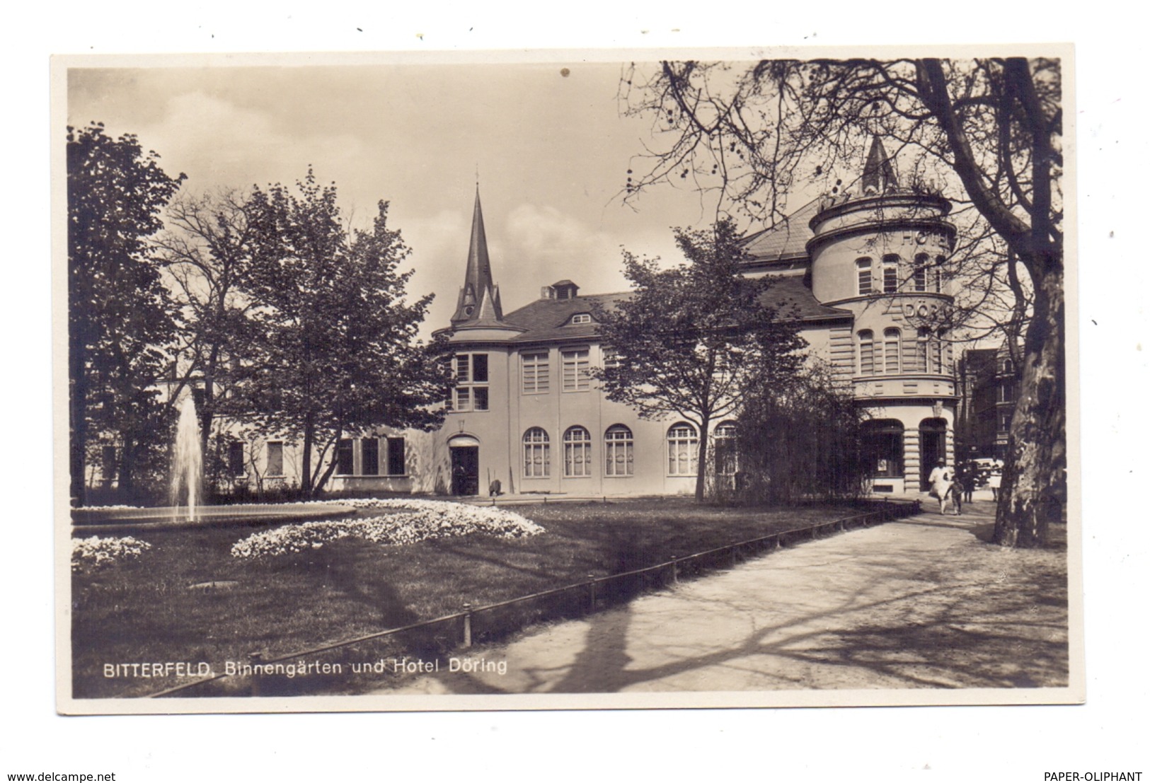 0-4400 BITTERFELD, Binnengärten Und Hotel Döring, 1934 - Bitterfeld