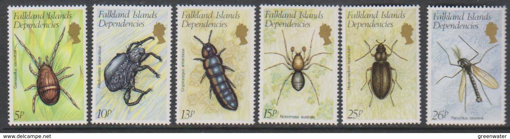 Falkland Islands Dependencies 1982 Insects 6v ** Mnh (39453C) - South Georgia