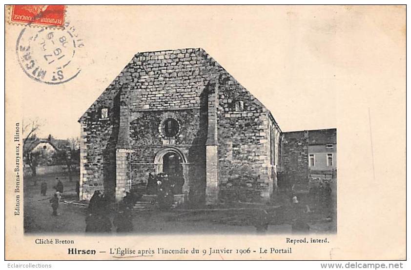 Hirson         02         L'Eglise Après L'incendie          ( Voir Scan) - Hirson