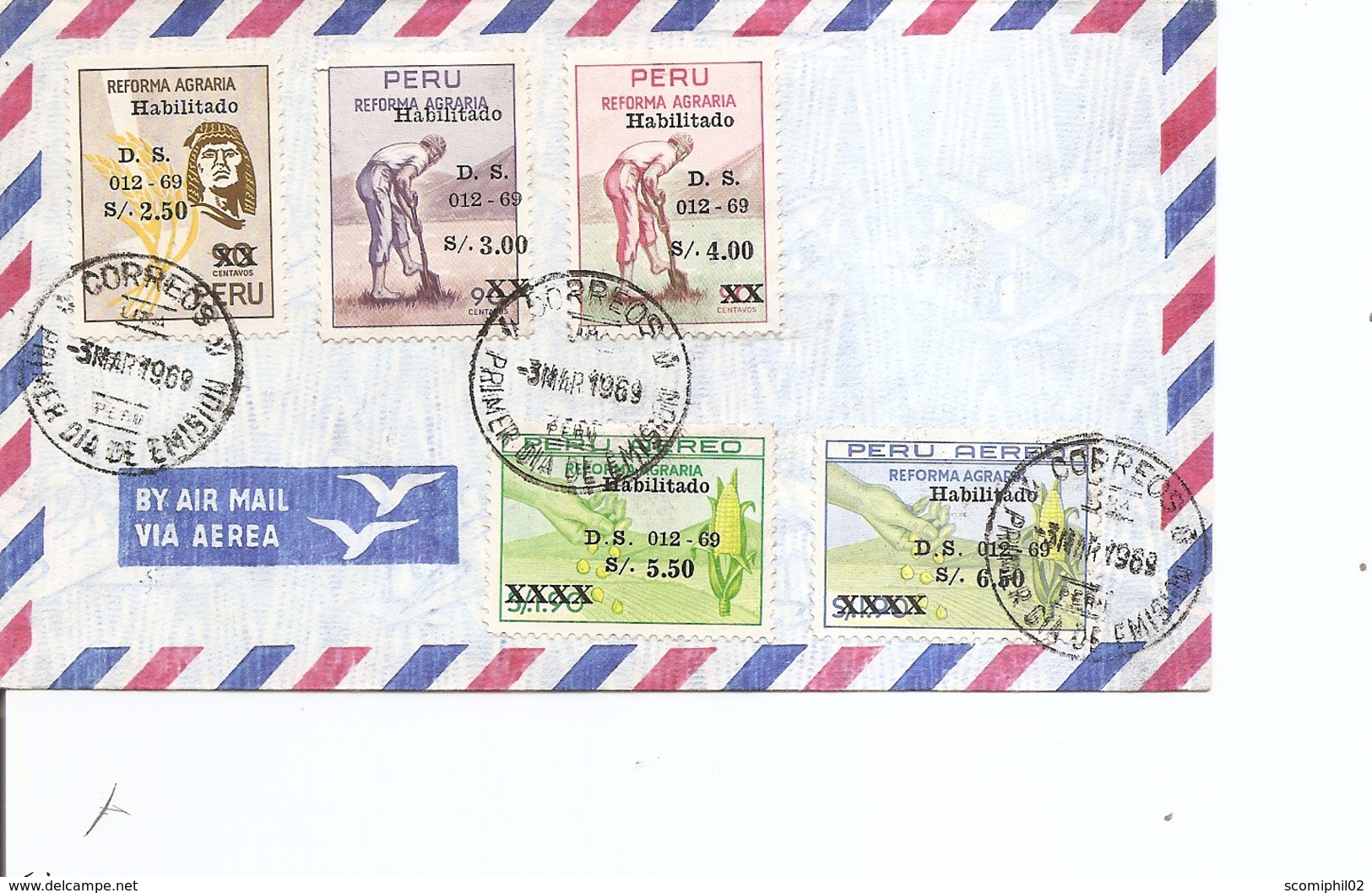 Pérou - Agriculture ( FDC De 1969 à Voir) - Peru