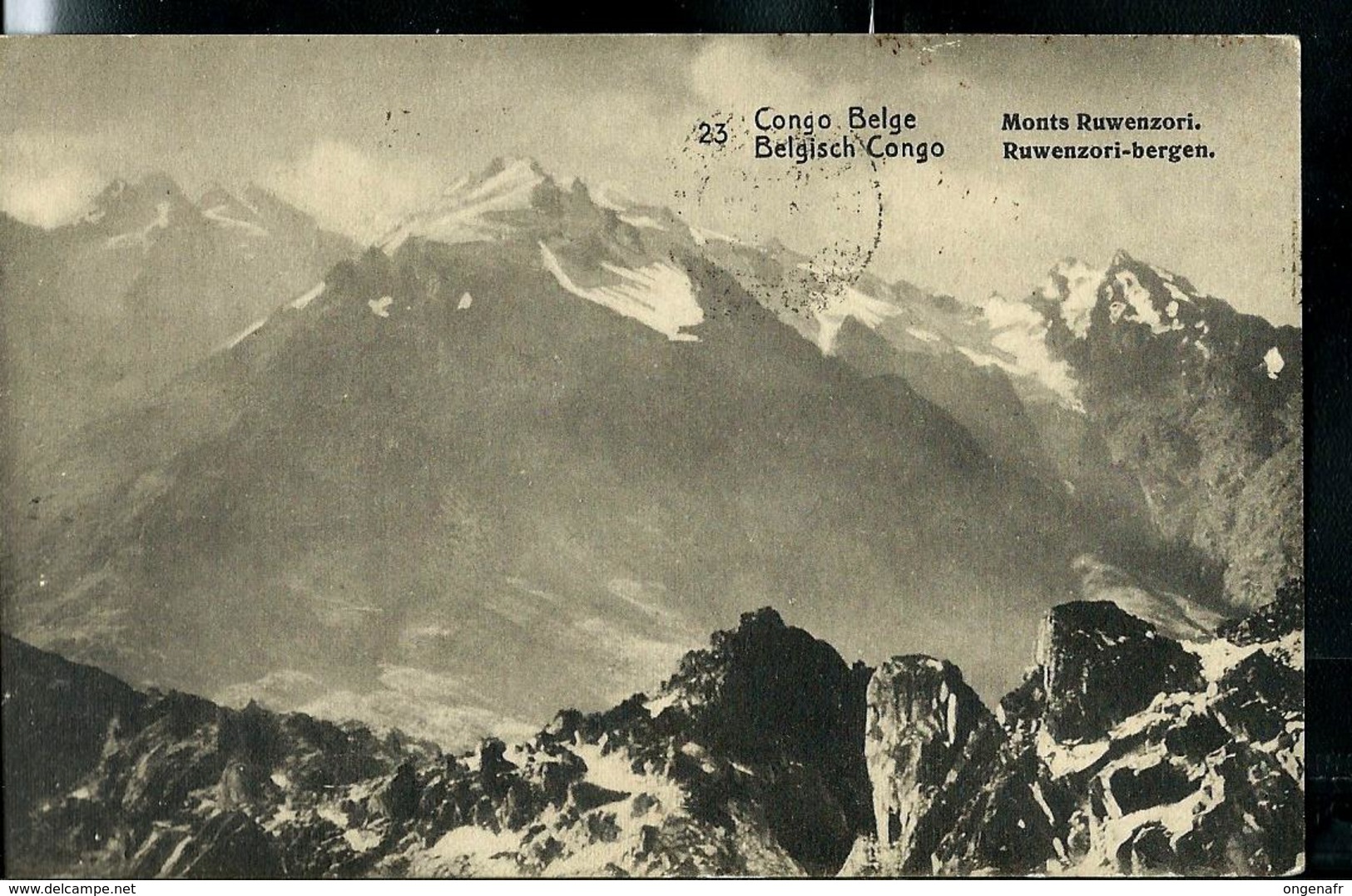 Carte Obl.  N° 43 Vue 23. Monts Ruwenzori --- Kambove 1914 Pour Bxl (B) - Stamped Stationery