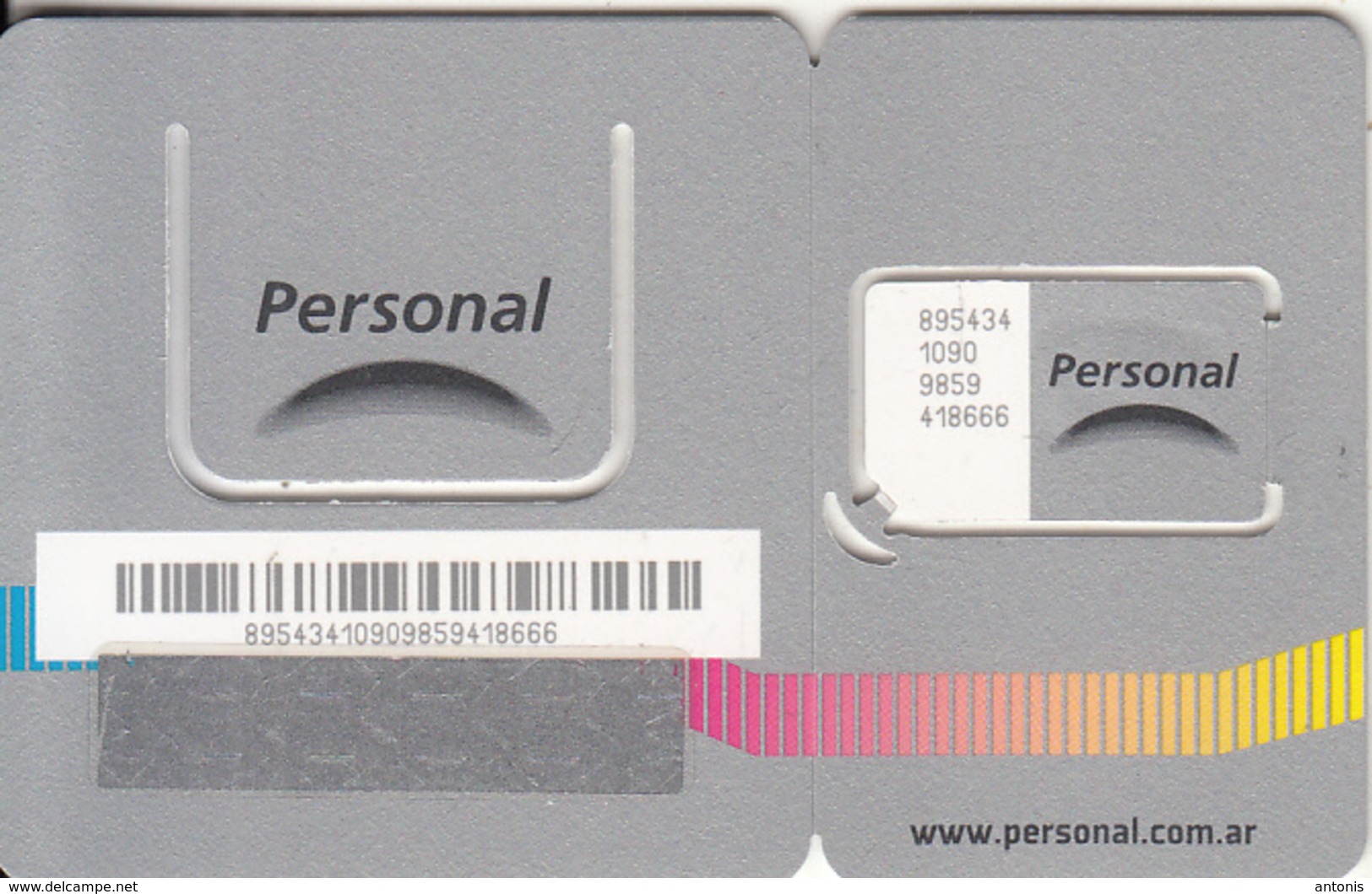 ARGENTINA - Vivi Lo Mejor, Personal GSM, Chip 5, Mint - Argentina