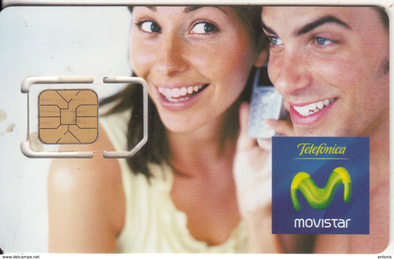 ARGENTINA - Couple, Movistar By Telefonica GSM(multi Sim), Chip 8, Used - Argentina