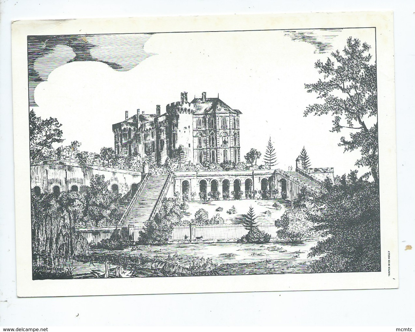 Carte Moderne , Verso Pas Carte Postale - Heilly , Château - Autres & Non Classés