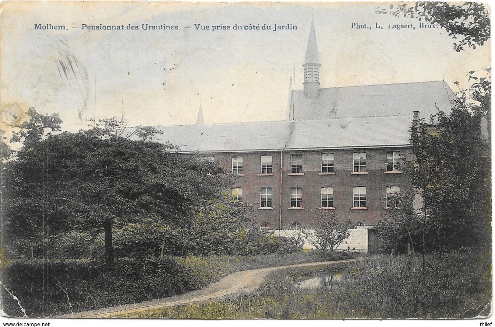 Molhem NA2: Pensionnat Des Ursulines. Vue Prise Du Côté Du Jardin 1909 - Asse