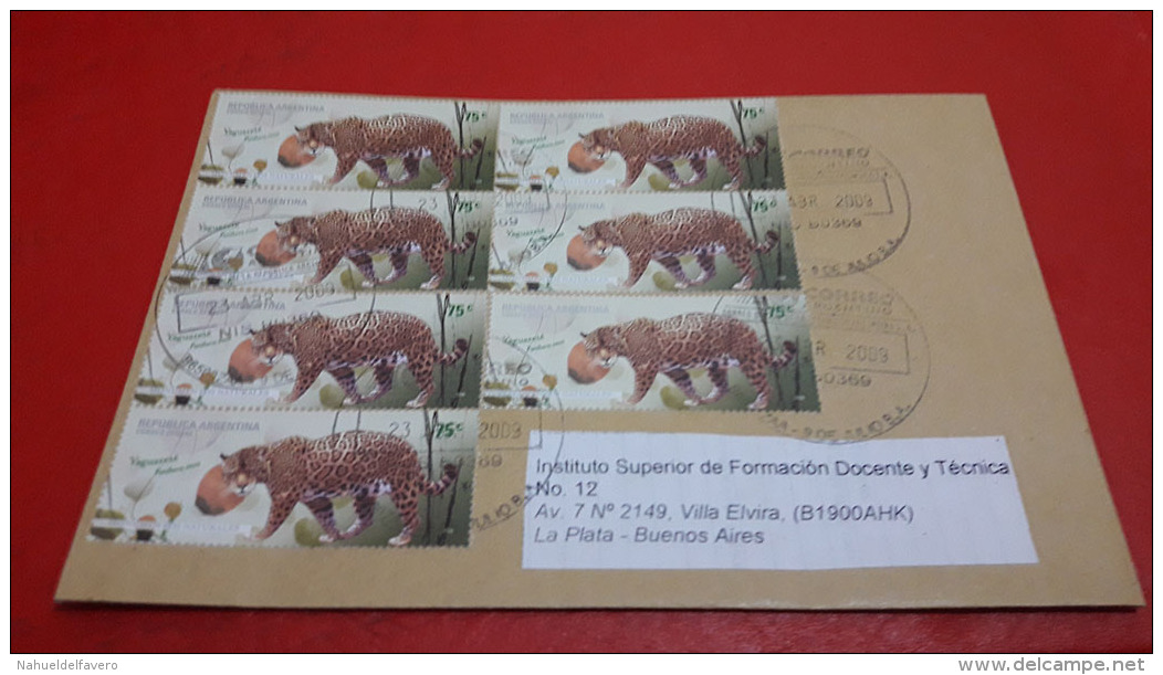 L'Argentine Enveloppe Une Grande Quantité De Timbres Une Faune Protégée - Brieven En Documenten