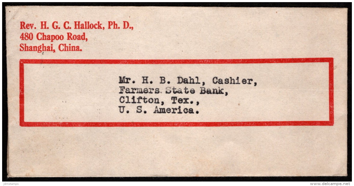 CHI SC #768 STR/3 1947 Sun Yat-sen W/surcharge, Bank Deposit Envelope, As-is - 1912-1949 Republik