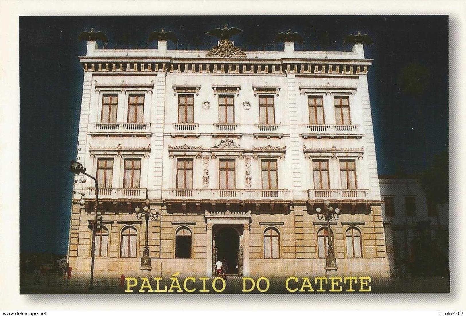 LSJP BRAZIL POSTCARD CATETE PALACE - RIO DE JANEIRO - Rio De Janeiro