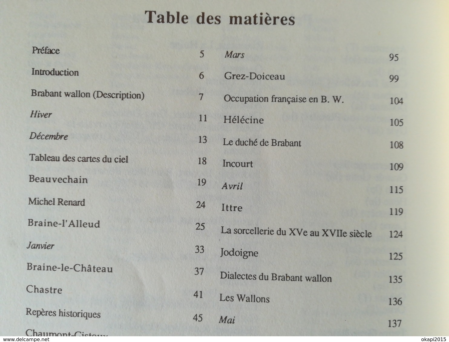 BRABANT WALLON GUIDE ALMANACH DES VILLES ET DES VILLAGES LIVRE RÉGIONALISME BELGIQUE WALLONIE ANNÉE 1991