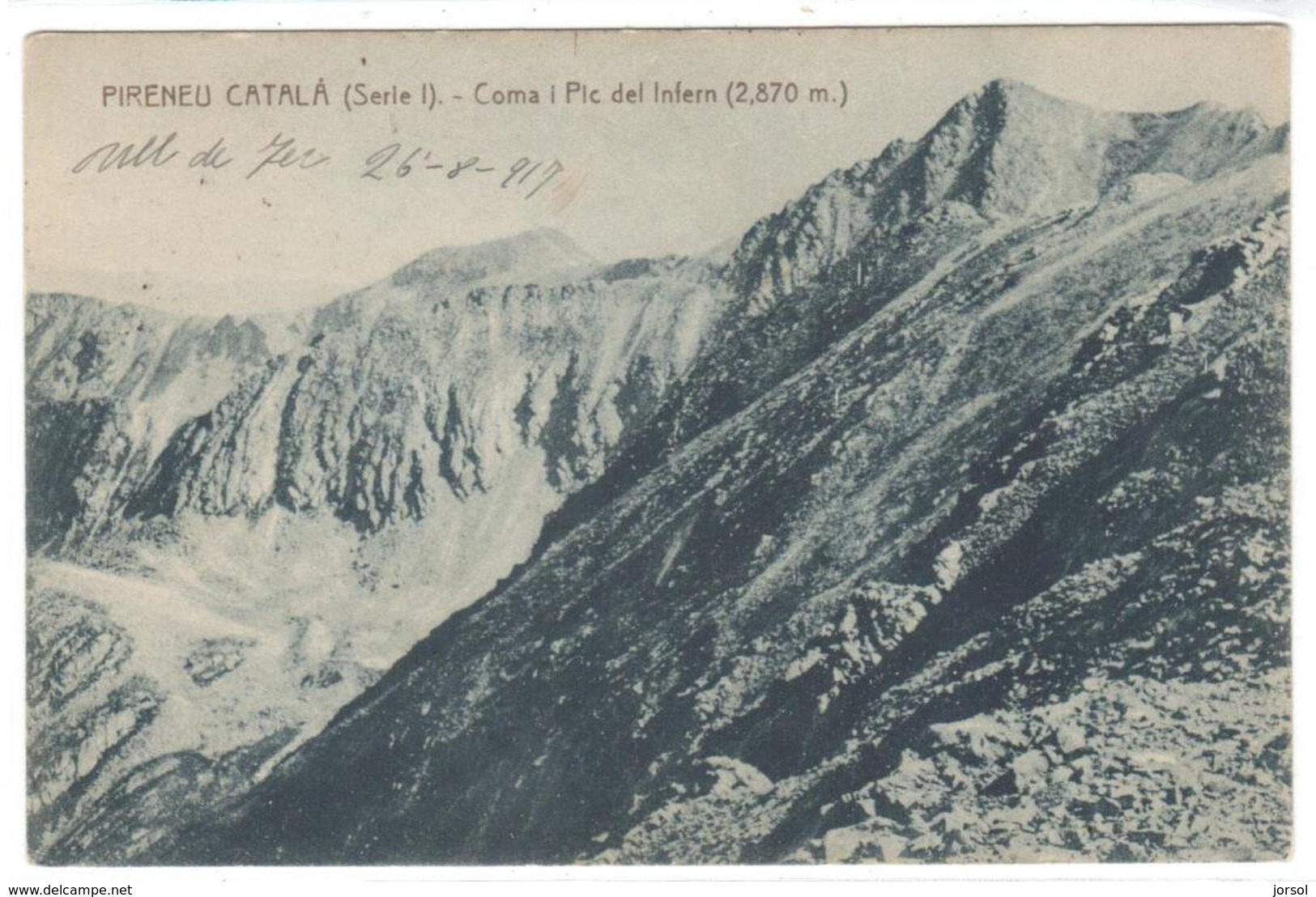 POSTAL   CARANÇA -PIRINEU CATALA  - COMO I PIC DEL INFERN (2.870m.) - Otros & Sin Clasificación