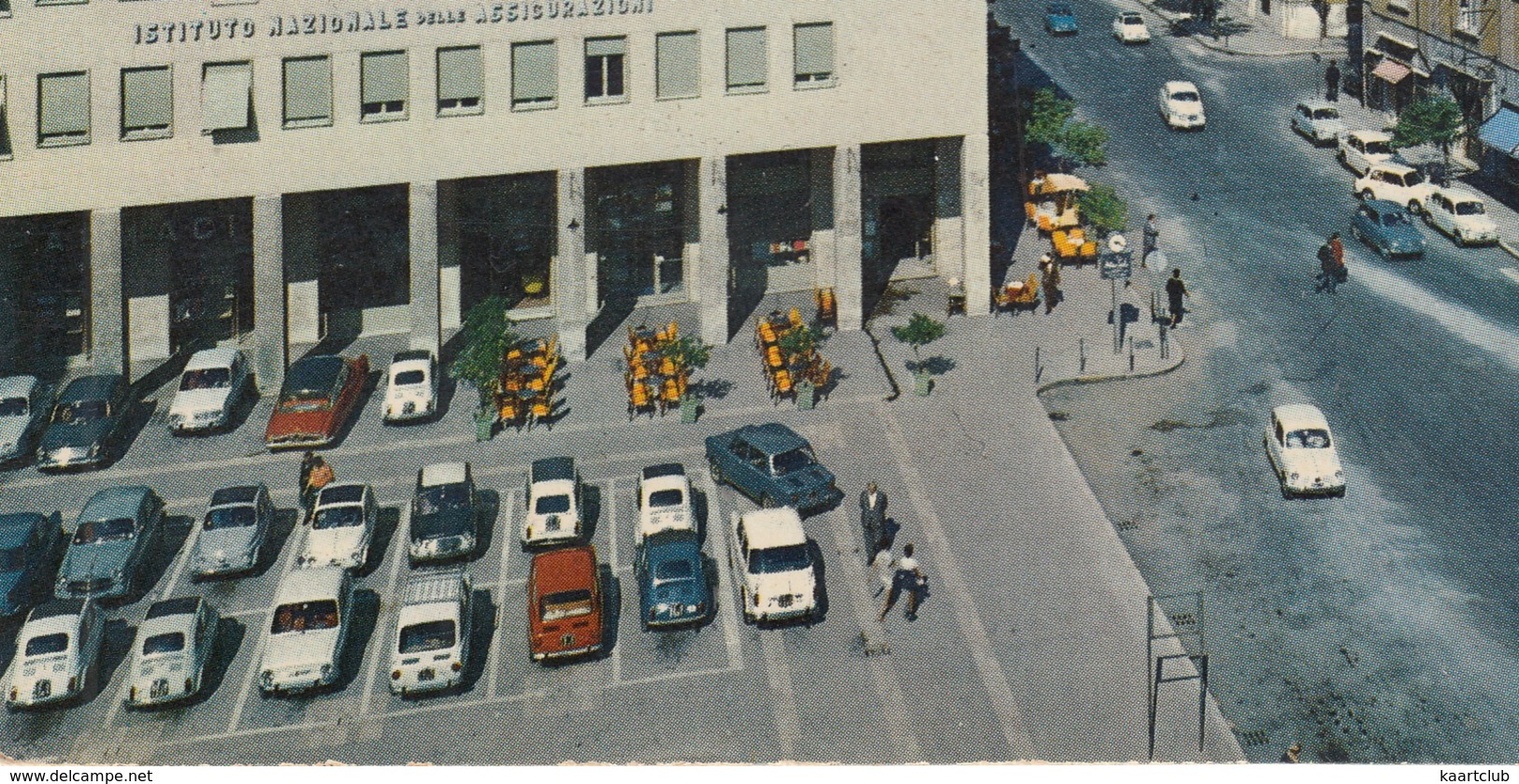 Cosenza: FIAT 500,600,850,1100 & 1400, CITROËN DS, SIMCA 1000, AUTOBIANCHI BIANCHINA - Piazza Dei Bruzi, 'INA' - Toerisme