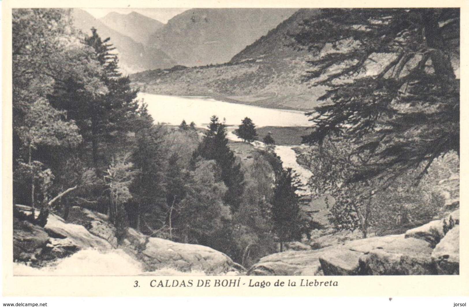 POSTAL   CALDES DE BOHI  -LERIDA  - LAGO DE LA LLEBRETA - Otros & Sin Clasificación