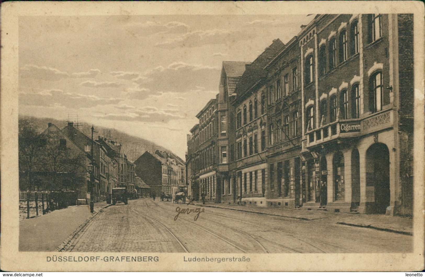 AK Düsseldorf Grafenberg, Ludenbergerstraße, Um 1922, RECHTE HÄLFTE PAPIER GELÖST UND DÜNN !!!! Schlechte Erh. (30612) - Duesseldorf