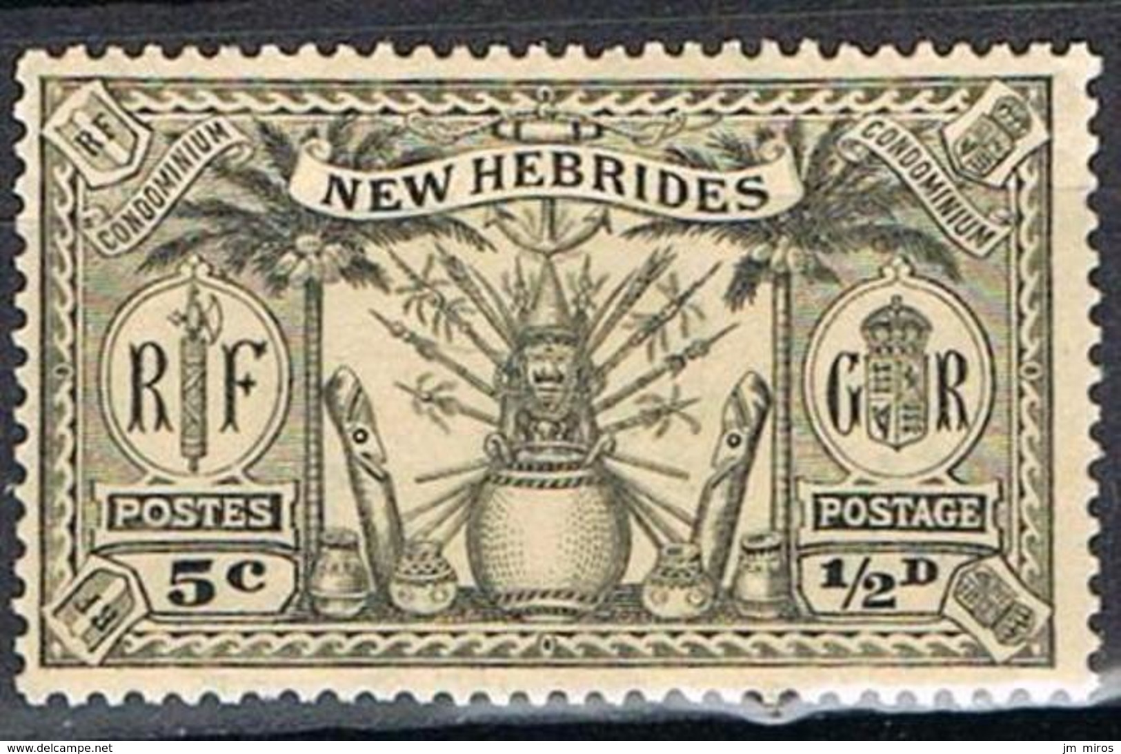 NOUVELLES HEBRIDES YT 91* - Unused Stamps