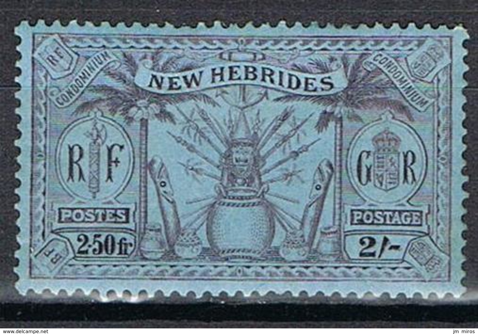 NOUVELLES HEBRIDES YT 98* - Unused Stamps
