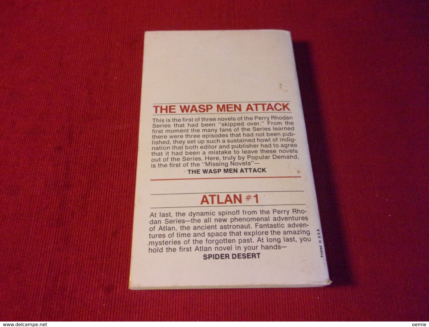 PERRY RHODAN  (ATLAN 1 ) THE WASP MEN ATTACK   / W.W. SHOLS - Fantascienza