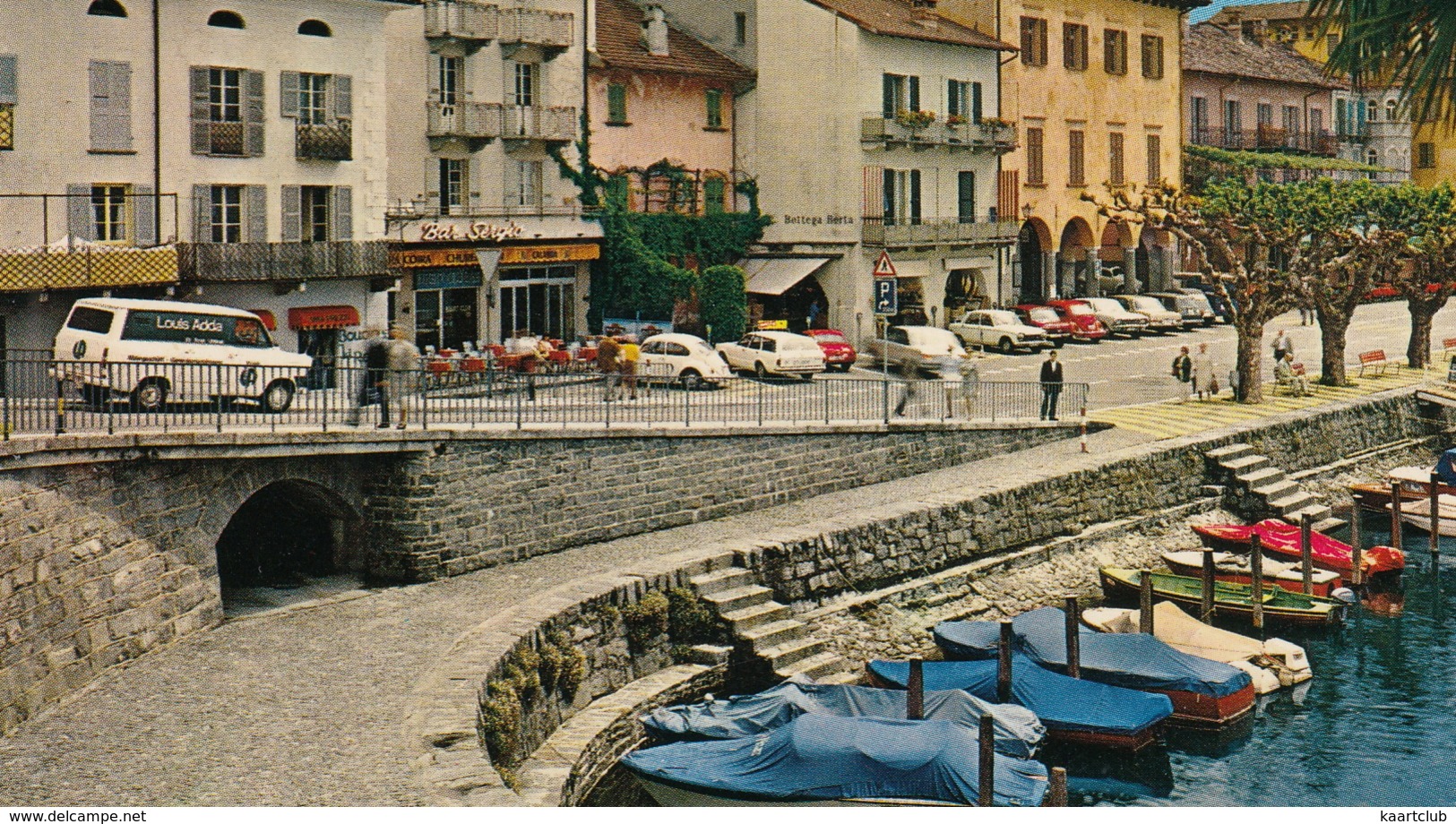 Ascona: FORD TRANSIT & TAUNUS TC TURNIER, VW 1200 KÄFER/COX, RENAULT 16, PEUGEOT 204 - Bar 'Sergio' - (Ticino,CH) - Toerisme