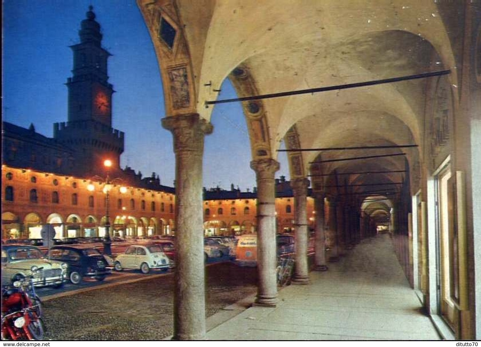 Vigevano - Di Notte - Piazza Ducale - Formato Grande Non Viaggiata – E 6 - Vigevano