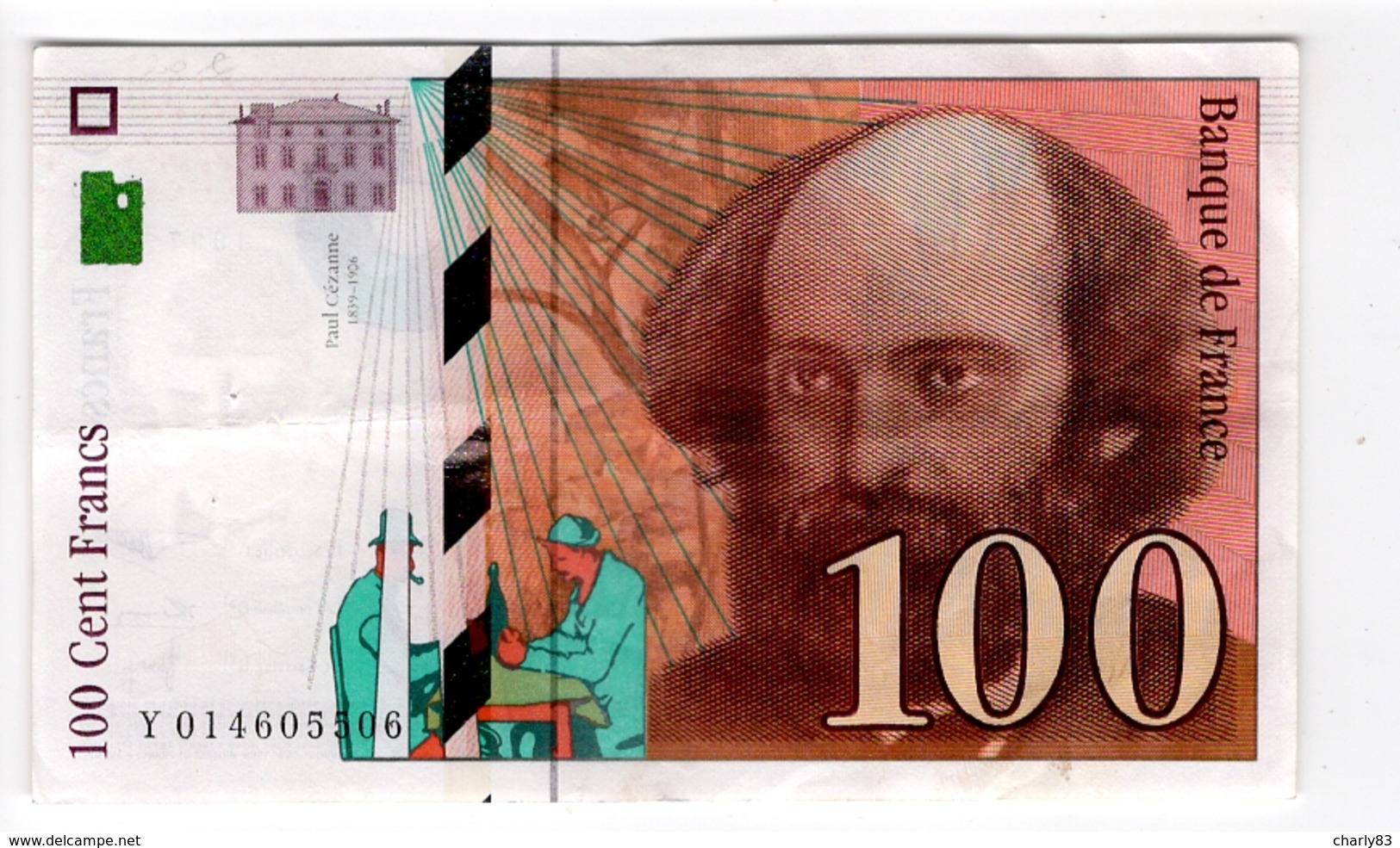 1 BILLET  DE  100 FRS    CEZANNE  N109 - 100 F 1997-1998 ''Cézanne''