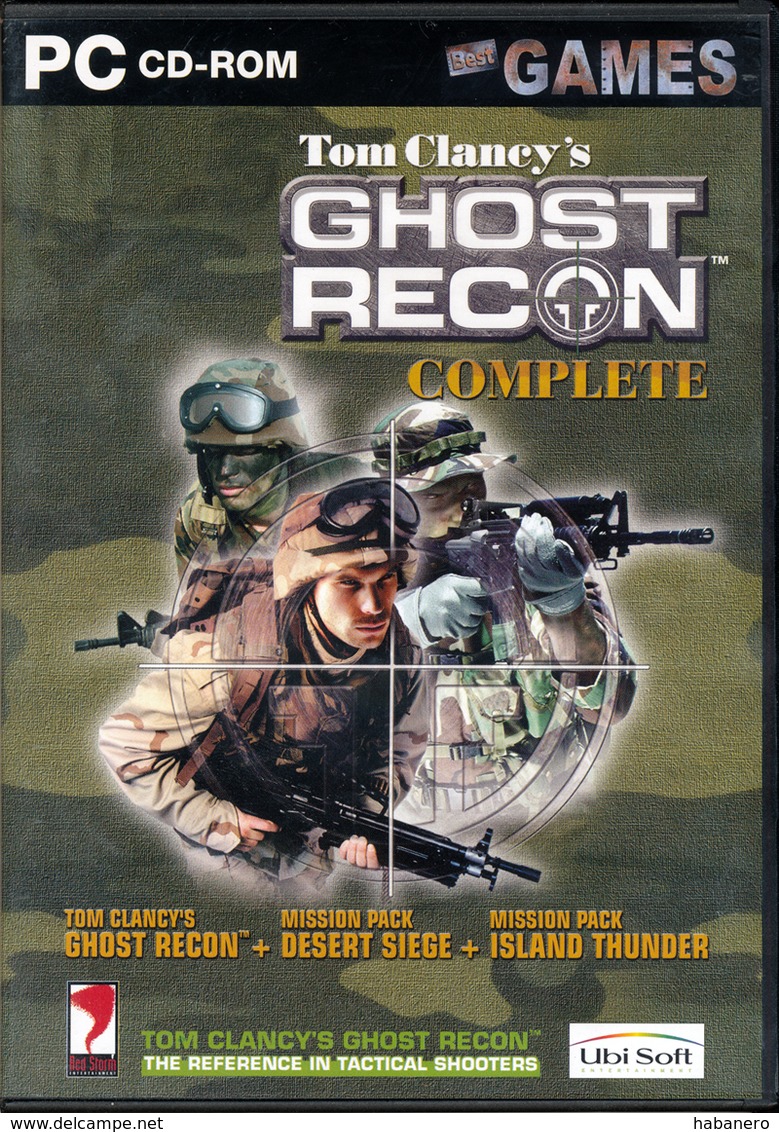 PC GAME 2001/2 - TOM CLANEY'S GHOST RECON COMPLETE 3-DISC SET - PC-games
