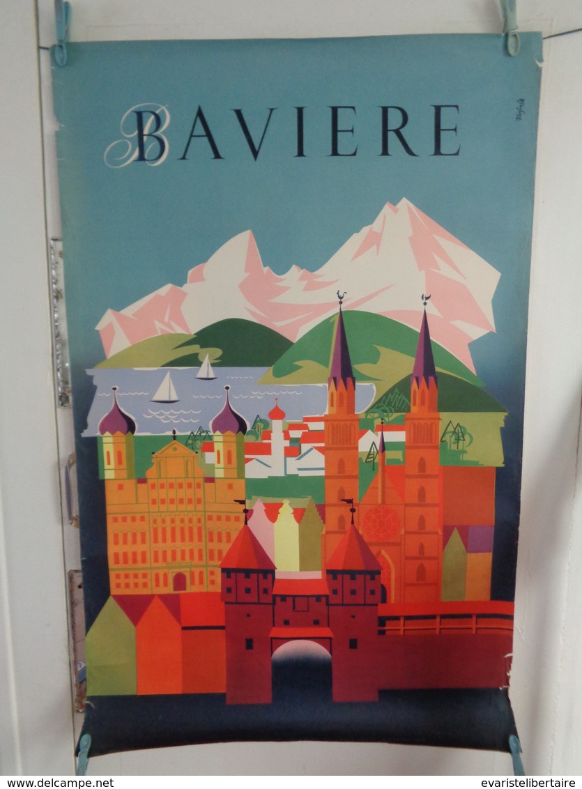 AFFICHE: BAVIERE   ,H 100,8, L 64 - Affiches