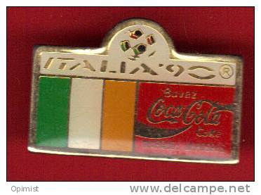 18737-.italie.coupe Du Monde De Football 1990 .coca Cola. - Football