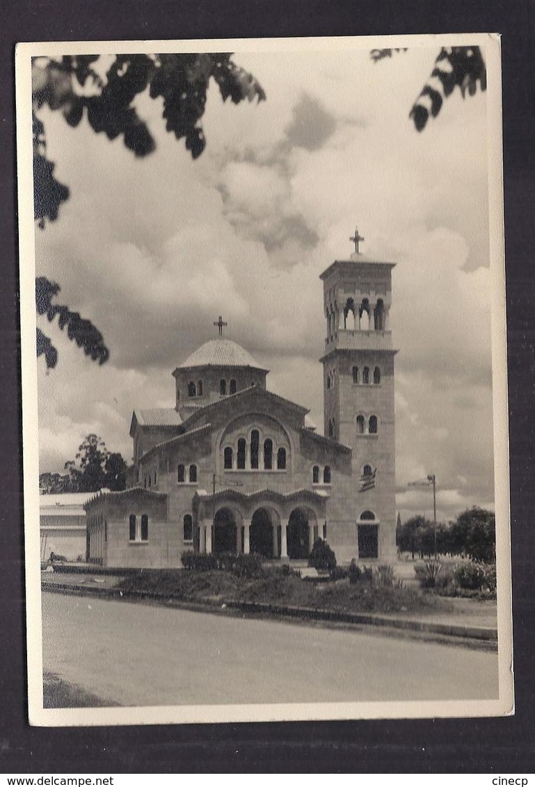 CPSM PHOTO CONGO - Ex ZAÏRE - ELISABETHVILLE - LUBUMBASHI - Eglise - TB PLAN EDIFICE RELIGIEUX - Lubumbashi