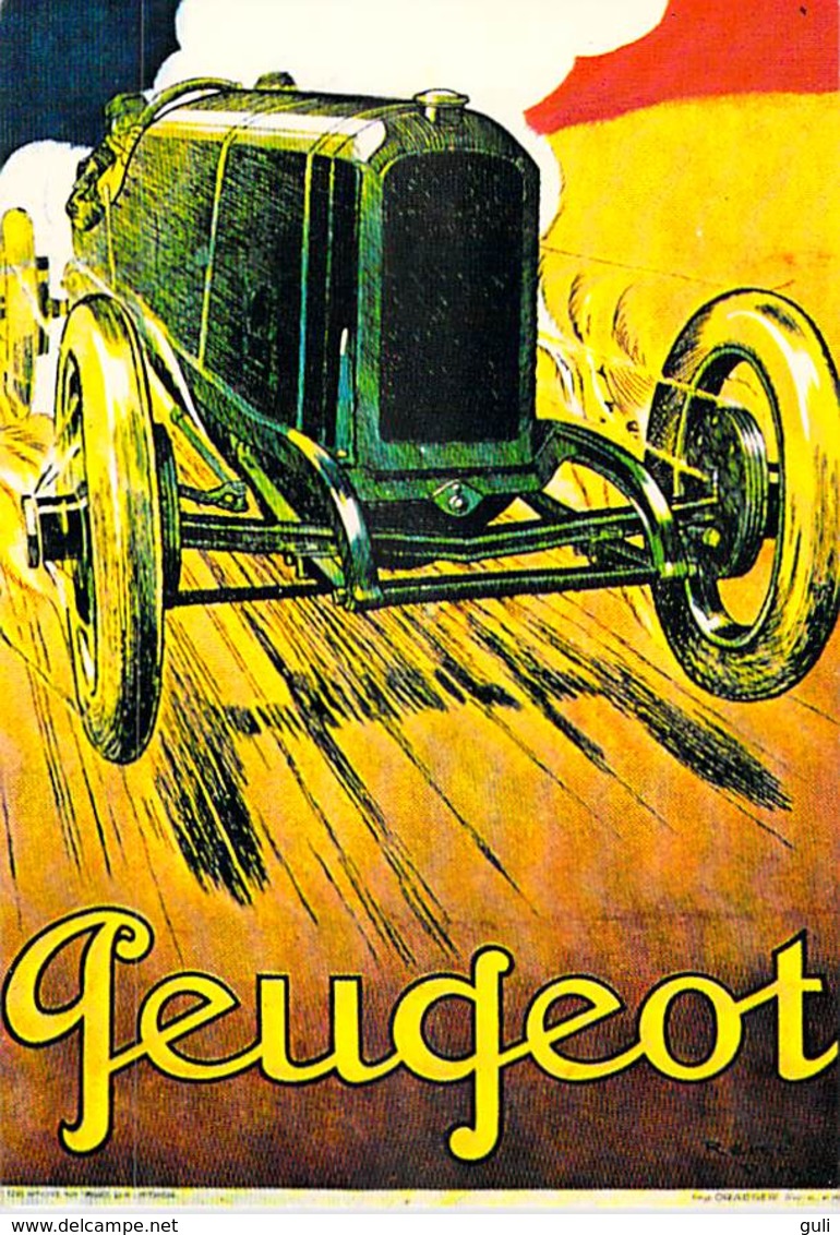 PUB Publicité NUGERON  VA 18-Nos VIEILLES AFFICHES  Automobiles PEUGEOT  Paris (auto Voiture) *PRIX FIXE - Advertising