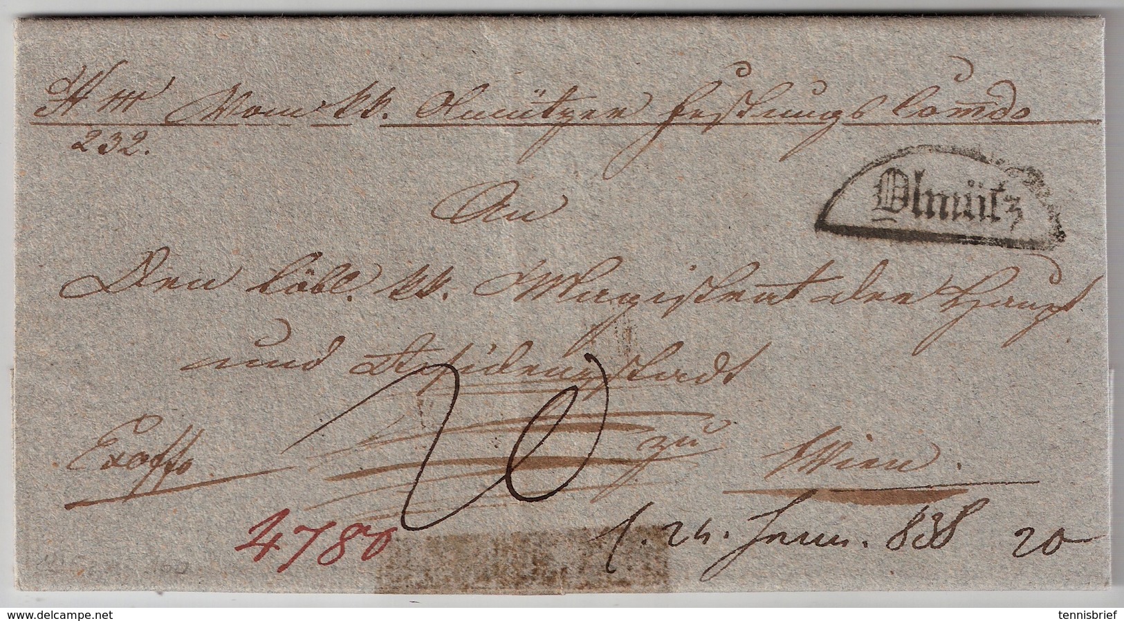 Österreich,1838, " Olmütz " 160 Punkte  A605 - ...-1850 Préphilatélie