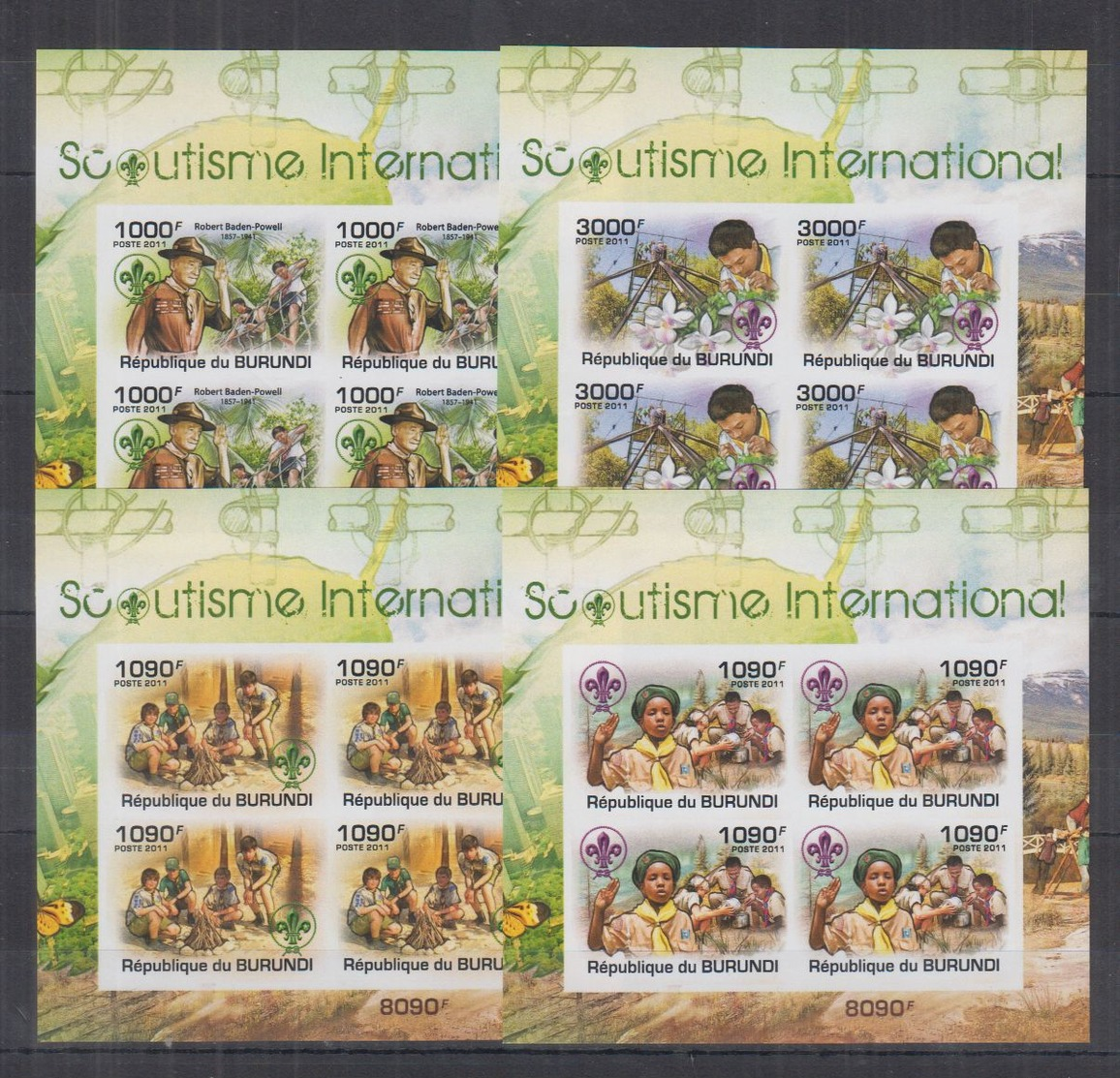 T19. MNH Burundi Organizations  Scouting Imperf - Other & Unclassified