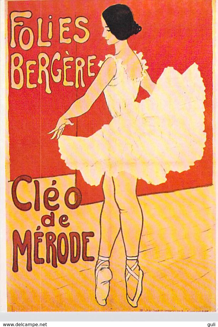 PUB PUBLICITE -NUGERON D 8 DANSE Et MAGIE FOLIES BERGERE Cléo De Mérode  (Cabaret Spectacle Dance)*PRIX FIXE - Publicidad