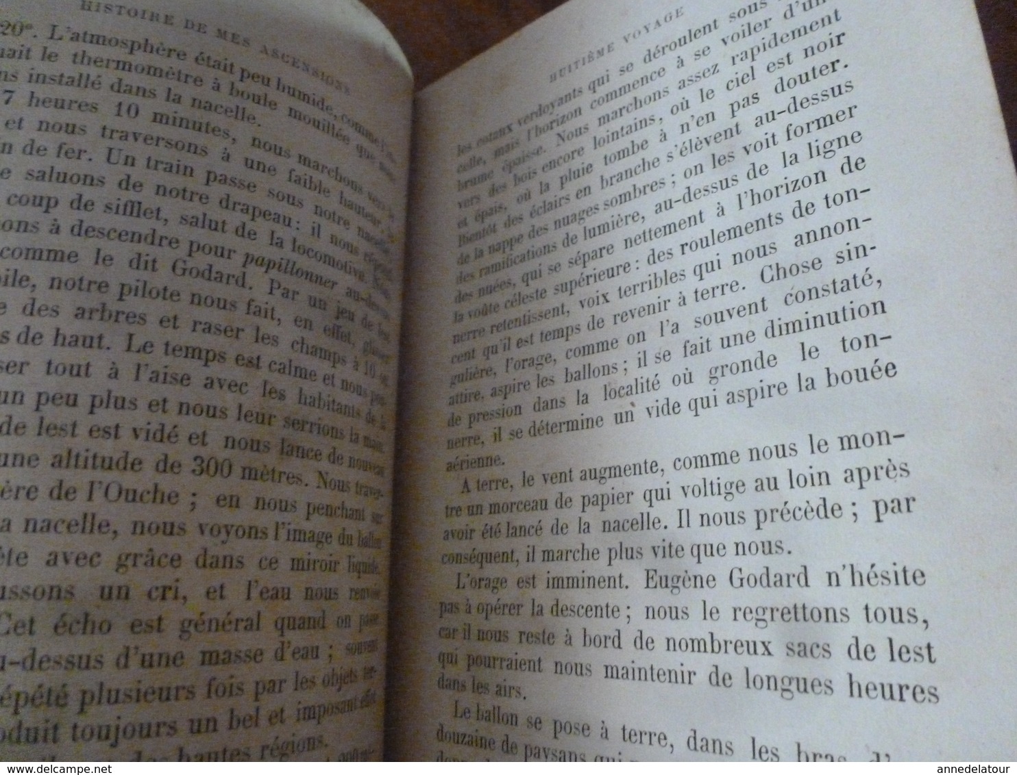 1867-1877  Histoire de MES ASCENSIONS  ( de Calais ,Mer du Nord,etc )  par Gaston Tissandier  ,éditeur Maurice Dreyfous