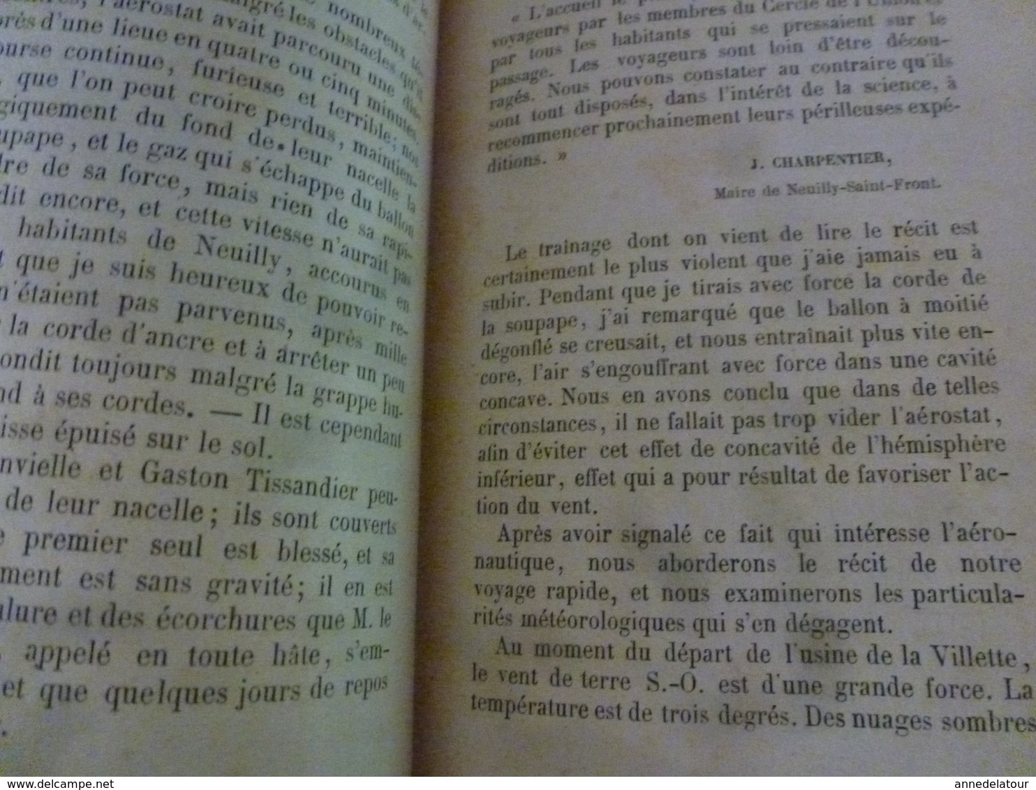 1867-1877  Histoire de MES ASCENSIONS  ( de Calais ,Mer du Nord,etc )  par Gaston Tissandier  ,éditeur Maurice Dreyfous