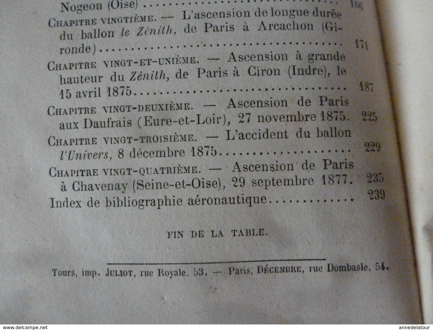 1867-1877  Histoire de MES ASCENSIONS  ( de Calais ,Mer du Nord,etc )  par Gaston Tissandier  ,éditeur Maurice Dreyfous