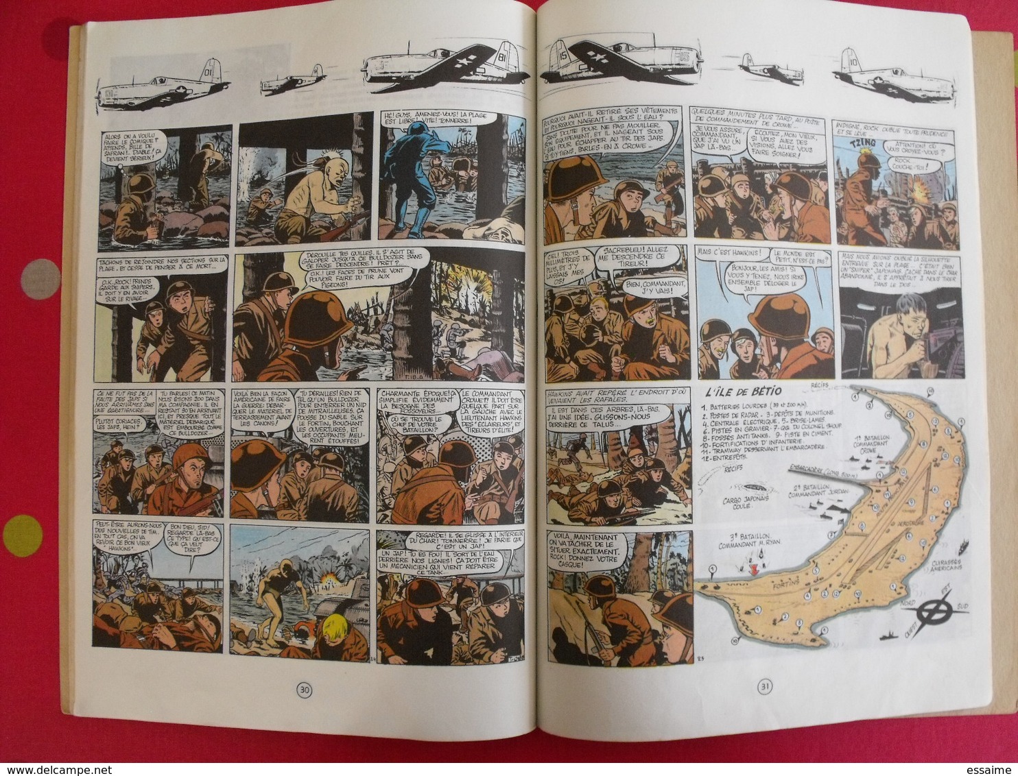 Tarawa Atoll Sanglant Première Partie. Vic Hubinon, J-m Charlier. Dupuis 1975 - Other & Unclassified