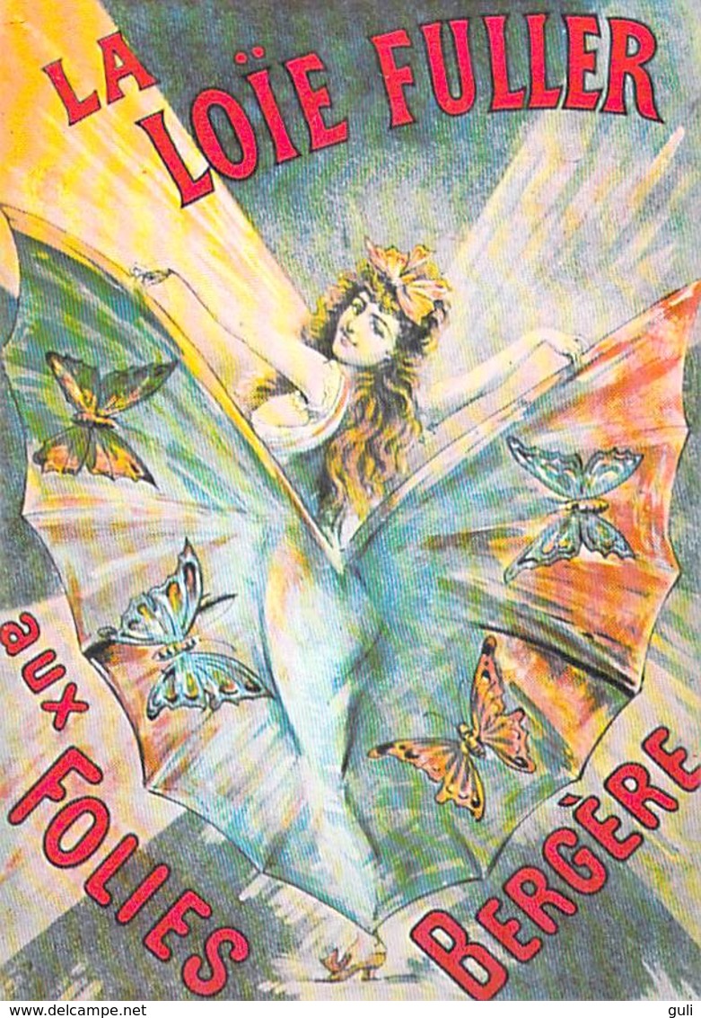 PUB PUBLICITE -NUGERON D 11 DANSE La LOÏE FULLER Aux FOLIES BERGERE  (Cabaret Spectacle Dance)*PRIX FIXE - Reclame