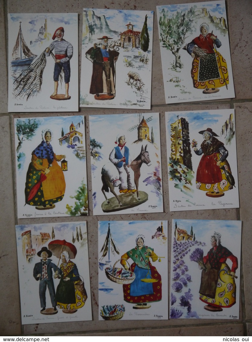 LOT 14 CARTES SANTONS J SUAIN - Provence-Alpes-Côte D'Azur