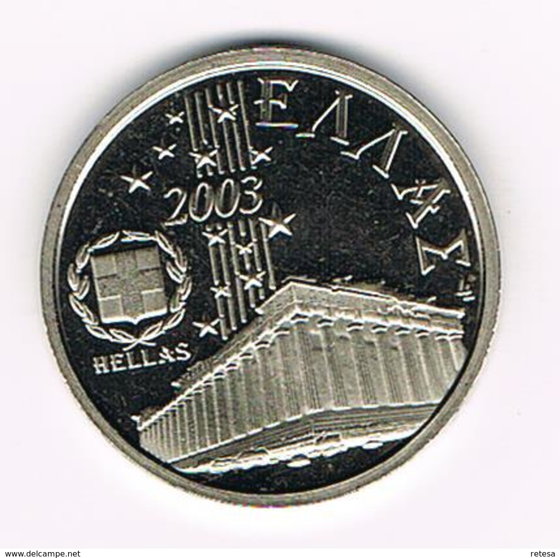 &  TOKEN HELLAS EURO  2003 - Souvenir-Medaille (elongated Coins)