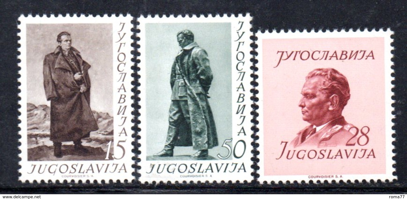 YUG75A - YUGOSLAVIA 1952,  Unificato N. 607/609  Nuovi  *** TITO - Nuovi