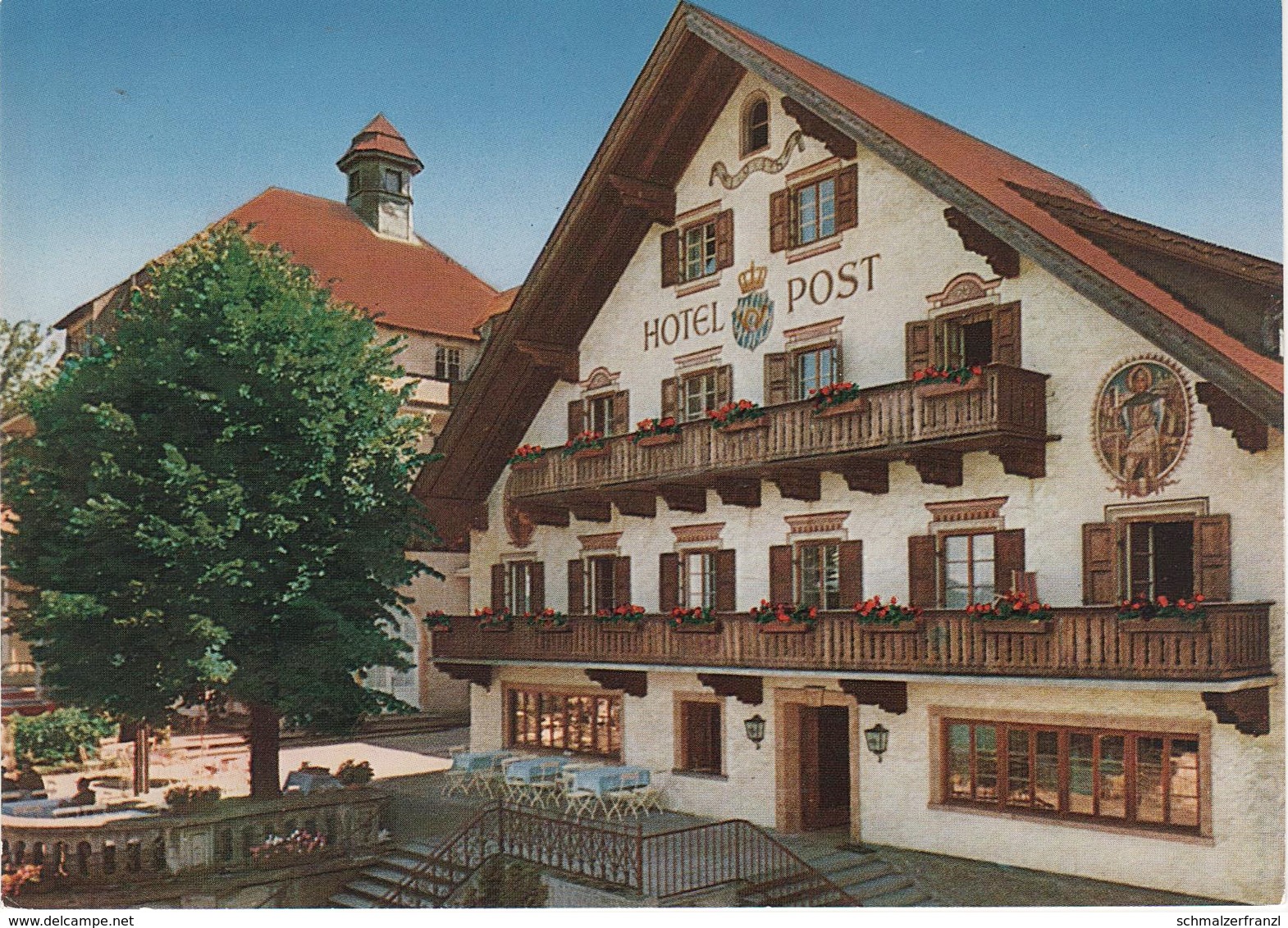 AK Seeshaupt Starnberger See Hotel Post Stempel 150 Jahre A Tutzing Starnberg Bernried Pischetsried Ambach Holzhausen - Tutzing