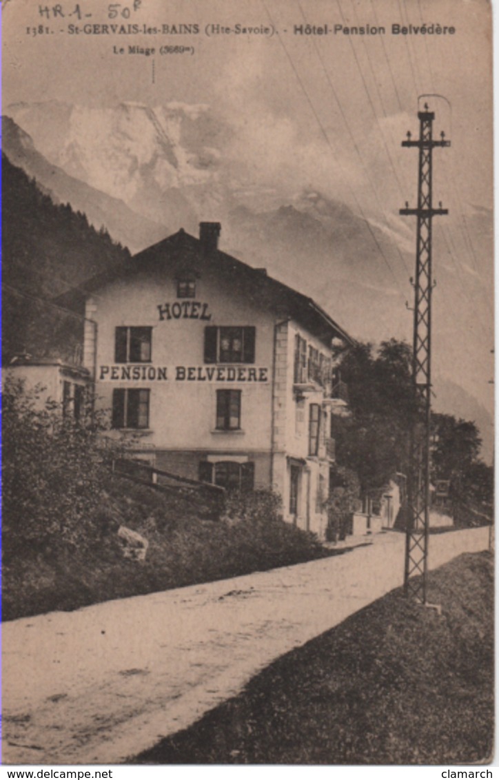 HTE SAVOIE-Saint Gervais Les Bains-Hôtel-Pension Belvédère - LF 1381 - Saint-Gervais-les-Bains