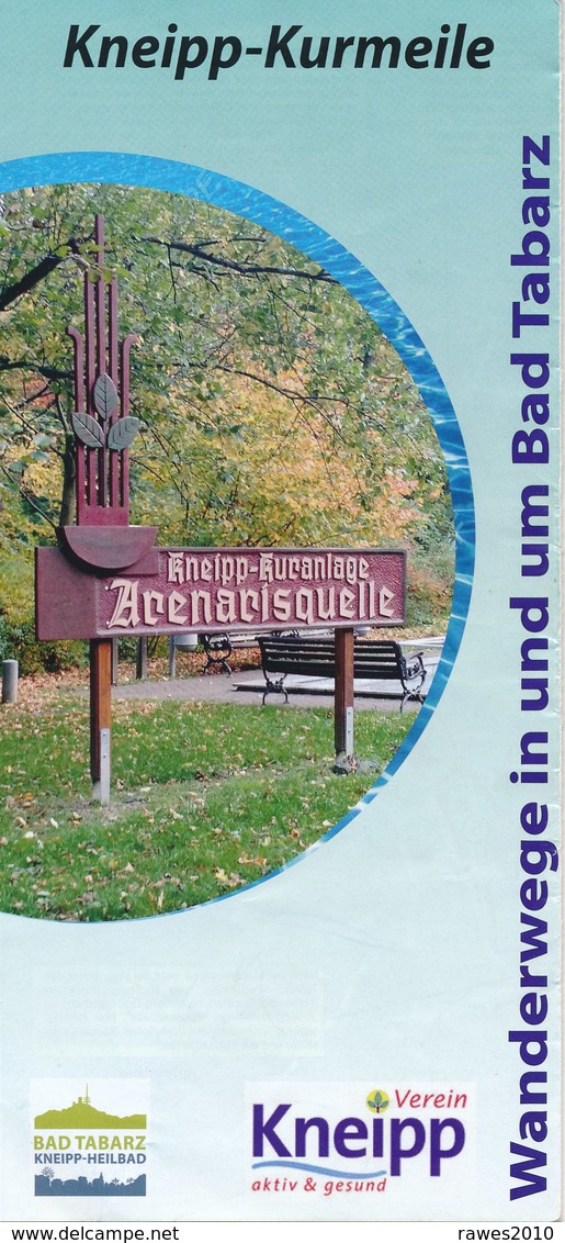 Bad Tabarz Kneipp-Kurmeile Wanderwege Faltblatt 4 Seiten - Reiseprospekte
