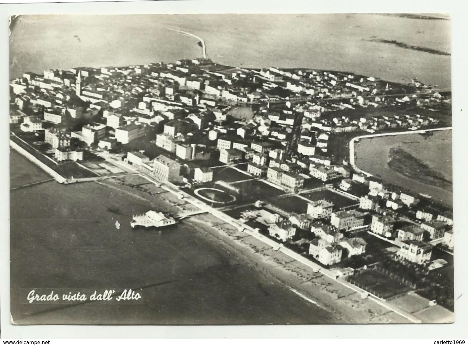 GRADO VISTA DALL'AEREO  VIAGGIATA FG - Gorizia