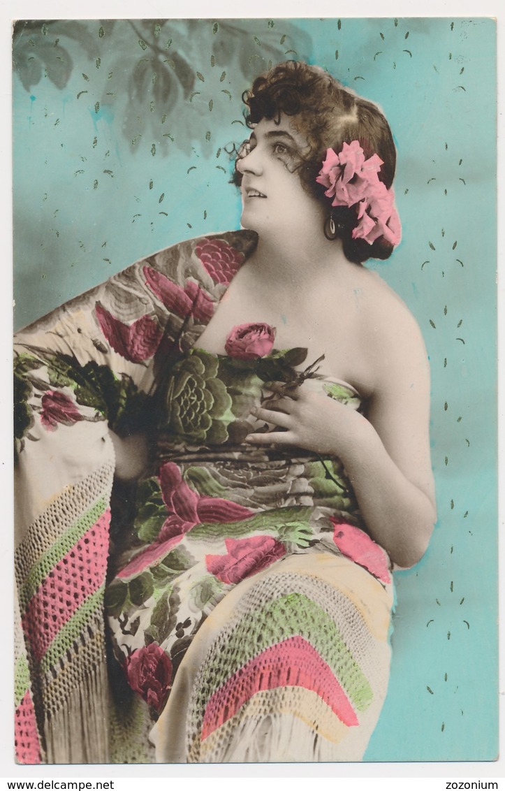 Pretty Sexy Woman, Erotiq , Art Deco, Old Postcard - Femmes