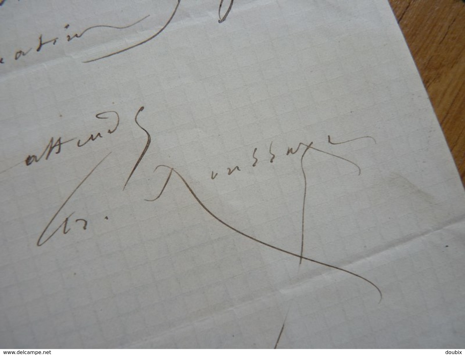 Arsène HOUSSAYE (1814-1896) Ecrivain, poète ... Ami GAUTIER et NERVAL. Doyenné ... 2 x AUTOGRAPHE